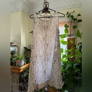 Rachel Zoe Cream Floral Linen Sz Small Dress
